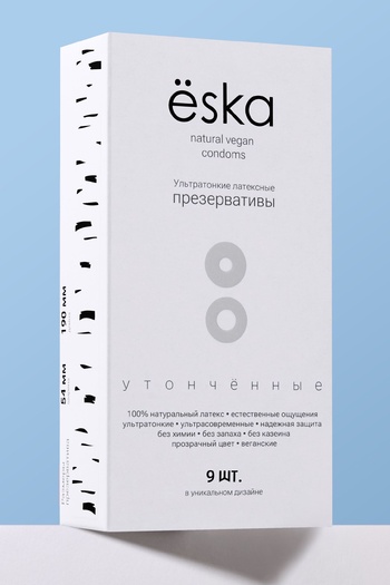 Ультратонкие латексные презервативы, ёska 